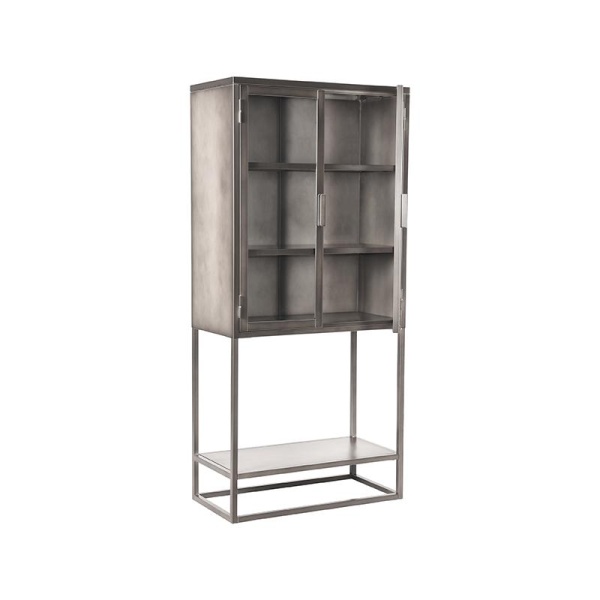Vitrinekast Level - Vintage Metaal - Metaal - 70x35x150 cm