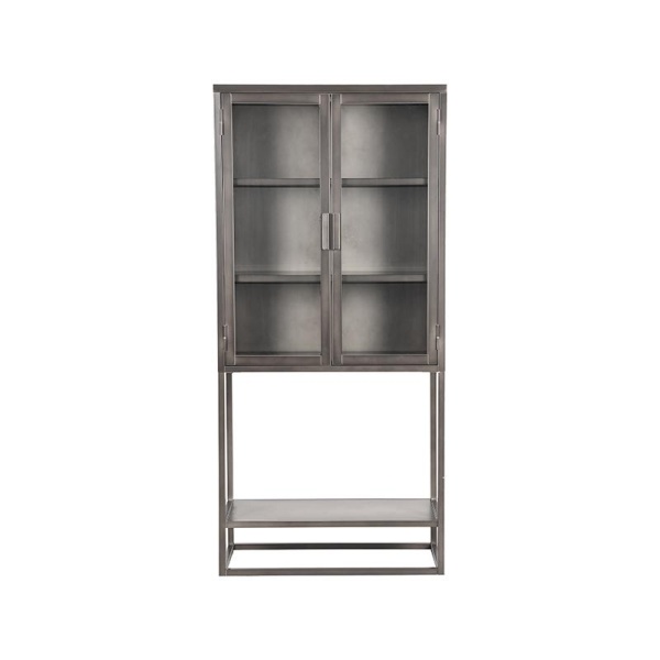 Vitrinekast Level - Vintage Metaal - Metaal - 70x35x150 cm