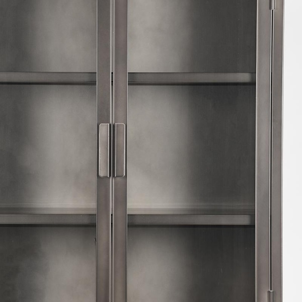 Vitrinekast Level - Vintage Metaal - Metaal - 70x35x150 cm