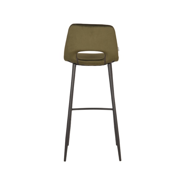 Barkruk Josh - Army green - Fluweel - Zithoogte 78