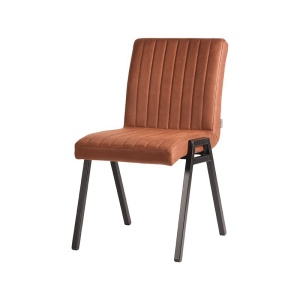 Eetkamerstoel Matz - Cognac - Microfiber