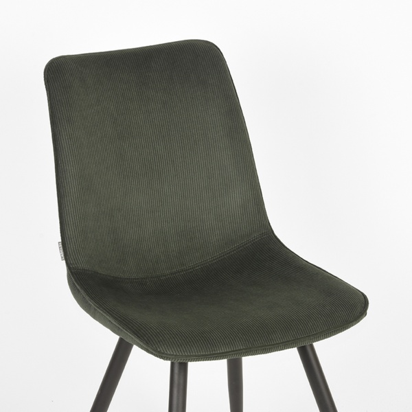 Eetkamerstoel Jort - Army green - Ribcord