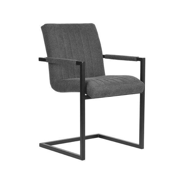 Eetkamerstoel Milo - Antraciet - Weave