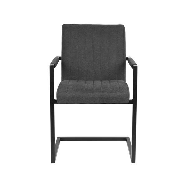 Eetkamerstoel Milo - Antraciet - Weave
