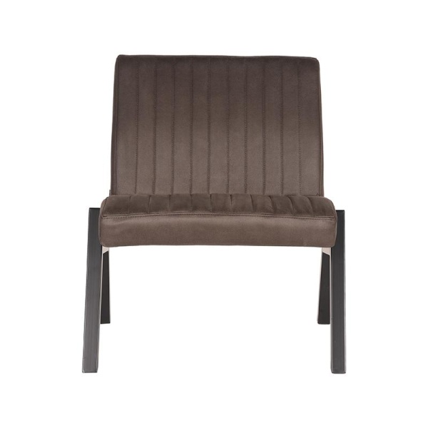 Fauteuil Matz - Antraciet - Microfiber