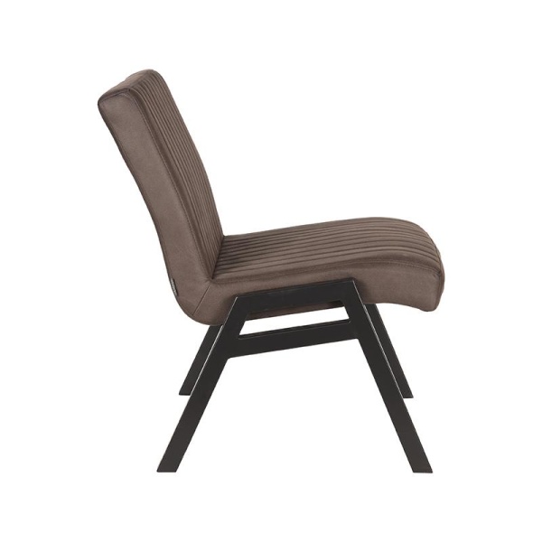 Fauteuil Matz - Antraciet - Microfiber