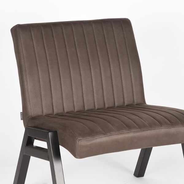 Fauteuil Matz - Antraciet - Microfiber