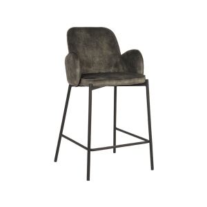 Barkruk Jari - Hunter - Velours - Zithoogte 65