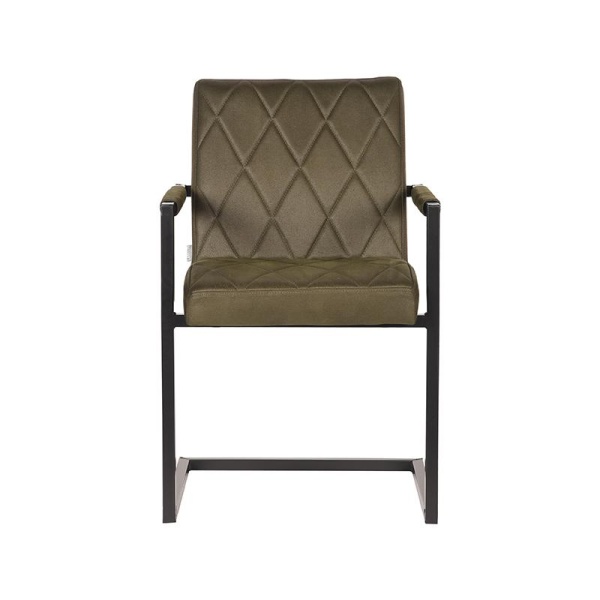 Eetkamerstoel Denmark - Army green - Microfiber