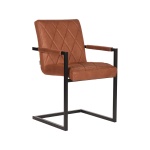 Eetkamerstoel Denmark - Cognac - Microfiber