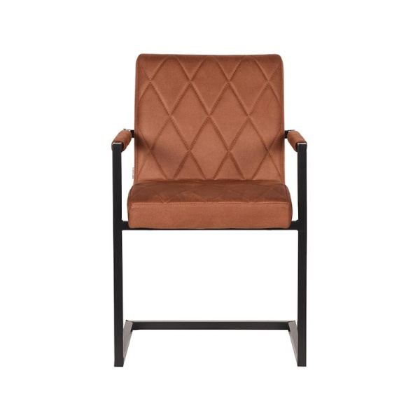 Eetkamerstoel Denmark - Cognac - Microfiber