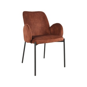 Eetkamerstoel Jari - Rust - Velours