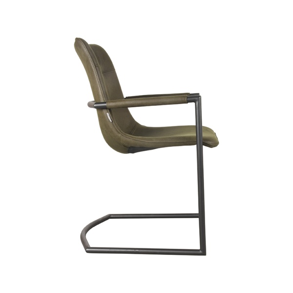 Eetkamerstoel Boyd - Army green - Microfiber