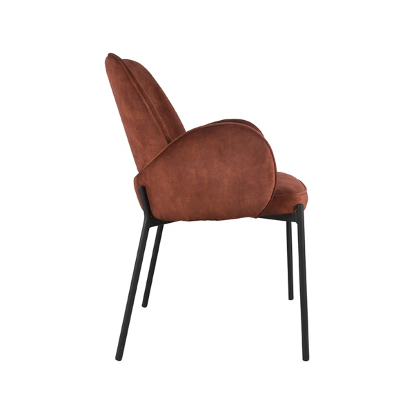 Eetkamerstoel Jari - Rust - Velours