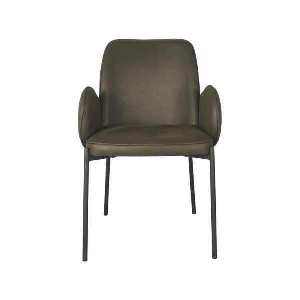 Eetkamerstoel Jari - Army green - Microfiber