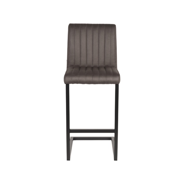 Barkruk Milo - Antraciet - Microfiber - Zithoogte 65