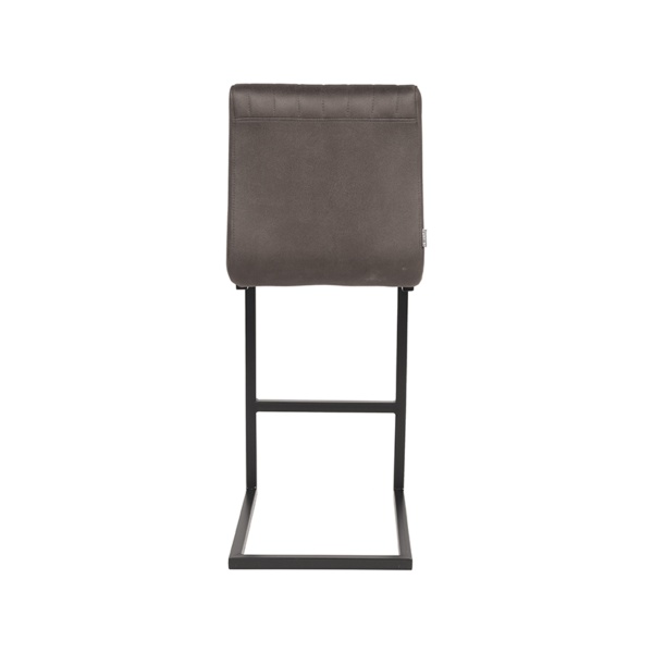 Barkruk Milo - Antraciet - Microfiber - Zithoogte 65