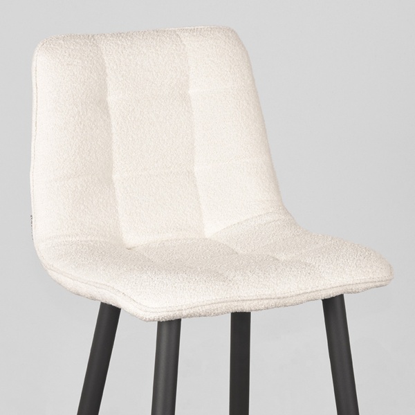 Barkruk Jelt - Ivory - Boucle - Zithoogte 65