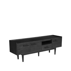 Tv-meubel Cali - Zwart - Acaciahout