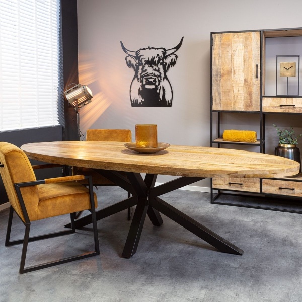 Eetkamertafel Denver Ovaal Mangohout 180