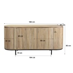 Dressoir Noor Natural 180 cm
