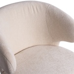 Eetkamerstoel Fiori Structure Velvet Wit