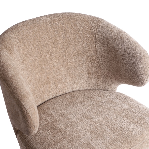 Eetkamerstoel Fiori Structure Velvet Sand