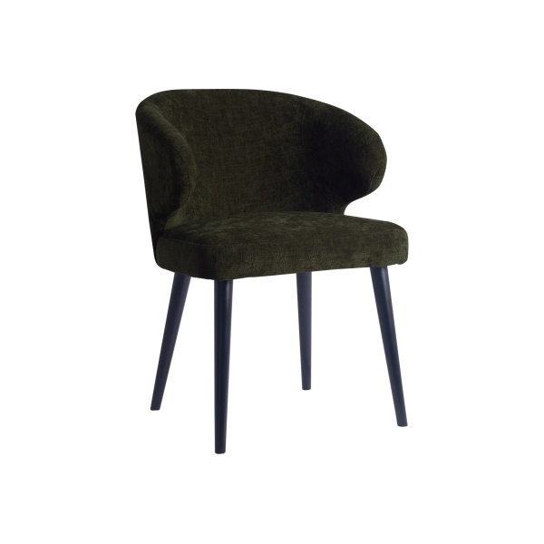 Eetkamerstoel Fiori Structure Velvet Groen