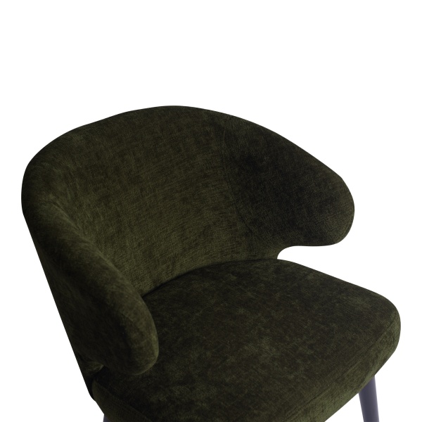 Eetkamerstoel Fiori Structure Velvet Groen
