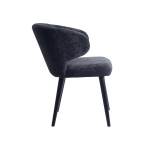 Eetkamerstoel Fiori Structure Velvet Antraciet