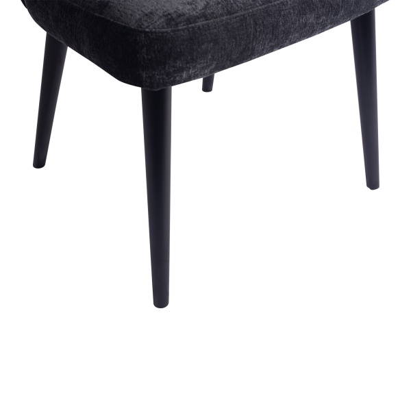Eetkamerstoel Fiori Structure Velvet Antraciet