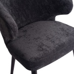 Eetkamerstoel Fiori Structure Velvet Antraciet