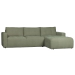 Bar Chaise Longue Geweven Stof Rechts Groen