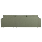 Bar Chaise Longue Geweven Stof Rechts Groen