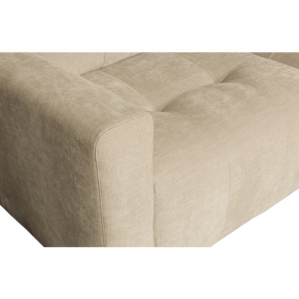 Bar Chaise Longue Geweven Stof Rechts Zand