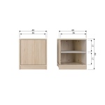 Modulair Onderkast 40cm Eiken Naturel Mat [fsc]
