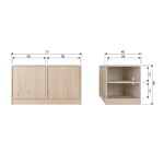 Modulair Onderkast 77cm Eiken Naturel Mat [fsc]