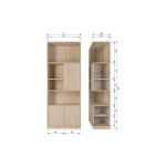 Modulair Bovenkast 77cm Eiken Naturel Mat [fsc]