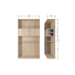 Modulair Bovenkast 110cm Eiken Naturel Mat [fsc]