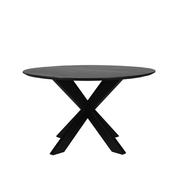 Eetkamertafel Zico - Zwart - Mangohout