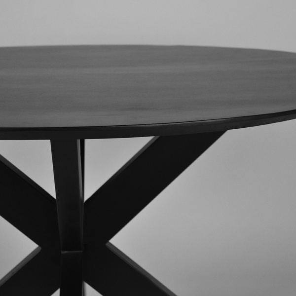 Eetkamertafel Zico - Zwart - Mangohout