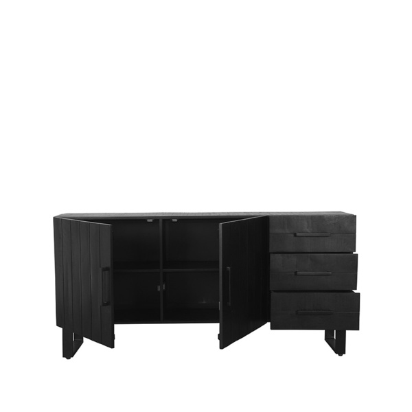 Dressoir Santos - Zwart - Mangohout