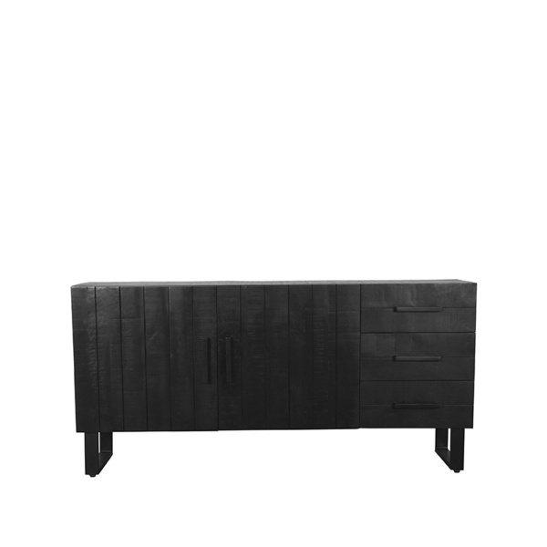 Dressoir Santos - Zwart - Mangohout
