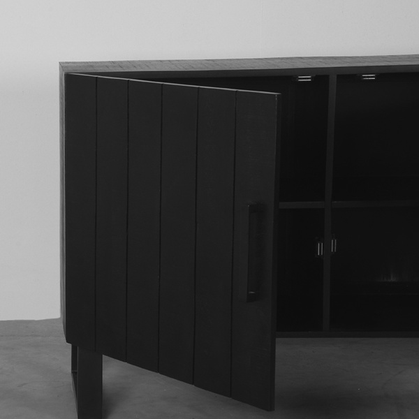 Dressoir Santos - Zwart - Mangohout