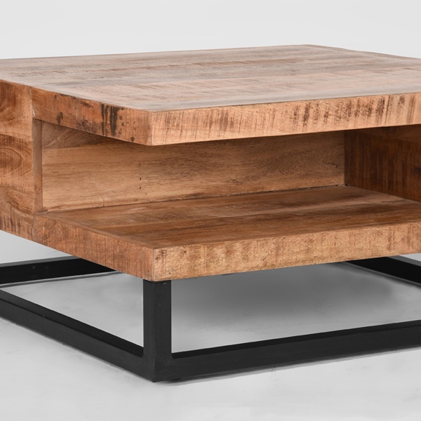 Salontafel Cube - Rough - Mangohout