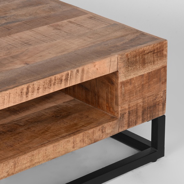 Salontafel Cube - Rough - Mangohout