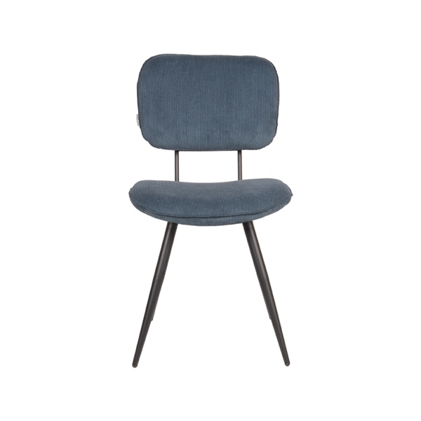 Eetkamerstoel Vic - Blauw - Ribcord