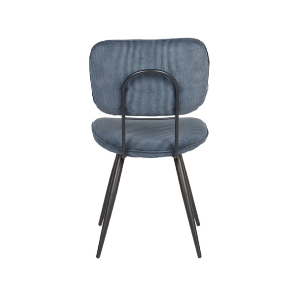Eetkamerstoel Vic - Blauw - Ribcord