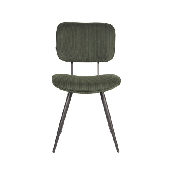 Eetkamerstoel Vic - Army green - Ribcord