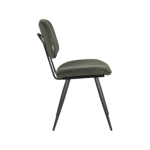 Eetkamerstoel Vic - Army green - Ribcord